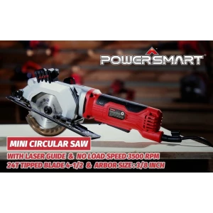 Sierra Circular Eléctrica Powersmart Ps4005 - 4-1/2 3500 Rpm Frecuencia 60 Hz - Image 3