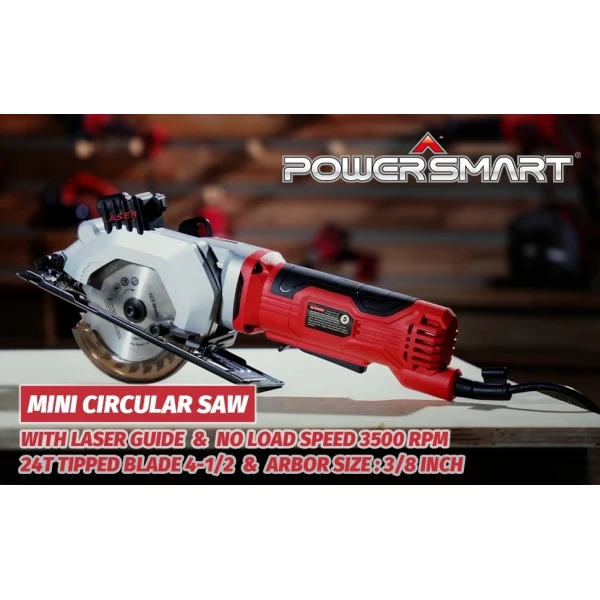 Sierra Circular Eléctrica Powersmart Ps4005 - 4-1/2 3500 Rpm Frecuencia 60 Hz - Image 3