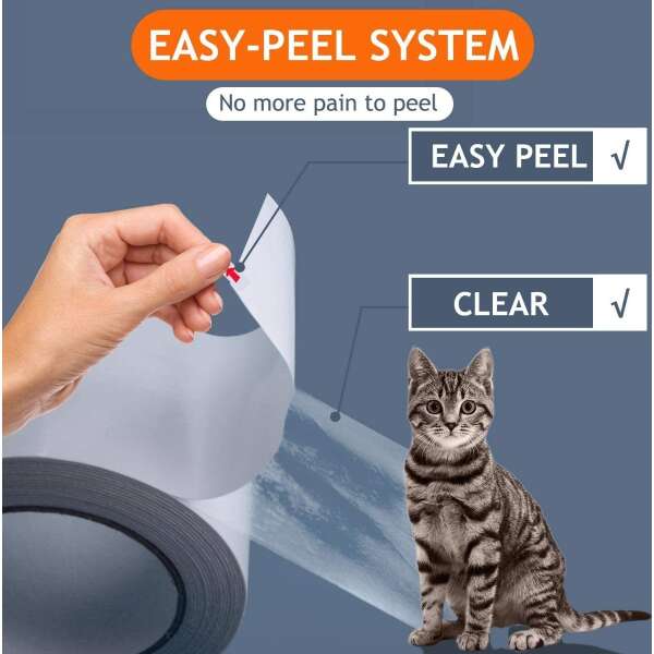 Cinta De Entrenamiento Antiarañazos Para Gatos 7.6 Cm X 27 M - Image 3