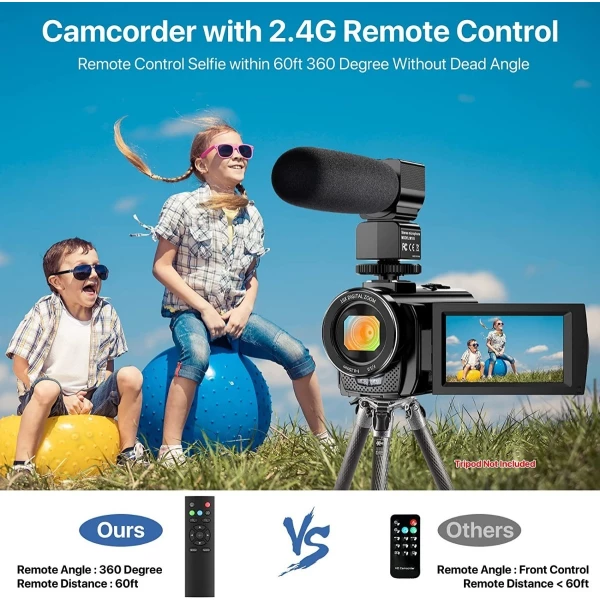 Videocámara Digital Youtube Vlogging Grabadora 1080p 24.0mp - Image 4