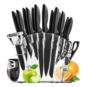 Cuchillos De Cocina Home Hero, De Acero Inoxidable, Con Bloq