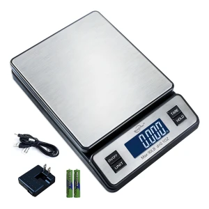 Balanza Postal Digital De Acero Inoxidable Capacidad 40kg Color Plateado Peso Máximo Soportado 41 Kg