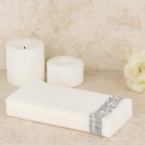 Party Bargains Papel Desechable Con Tacto De Lino 200 Piezas - Image 4