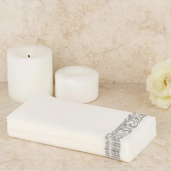 Party Bargains Papel Desechable Con Tacto De Lino 200 Piezas - Image 4