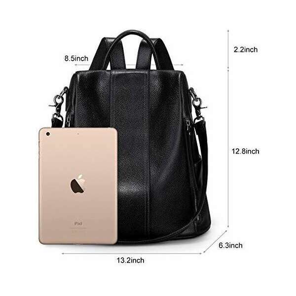Szone Mochila De Piel Suave Para Mujer Antirobo, Impermeable - Image 5