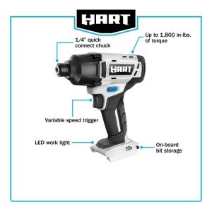 Hart Kit Taladro Destornillador De Impacto Inalámbrico 20v - Image 3