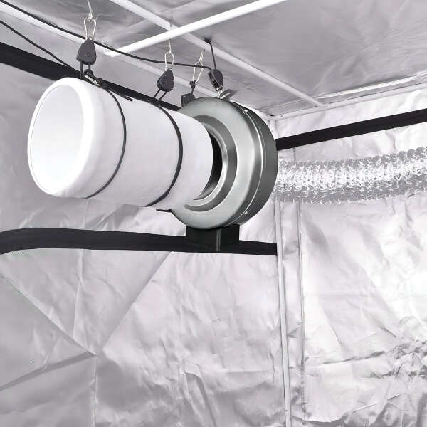 Ipower 4 Pulgadas 190 Cfm Línea Ventilador Filtro De Carbono - Image 3