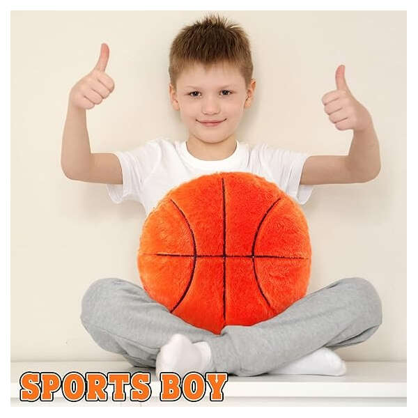 Jetec 2 Almohadas Deportivas Esponjosas Y Suaves Color Baloncesto - Image 3