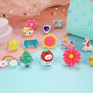 Pinksheep Anillos De Joyería Para Niña Pequeña En Caja - Image 4