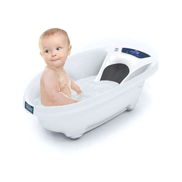 Bañera Para Bebe 3 En 1 Aquascale Baby Patent Tina Unisex Color Blanco - Image 5