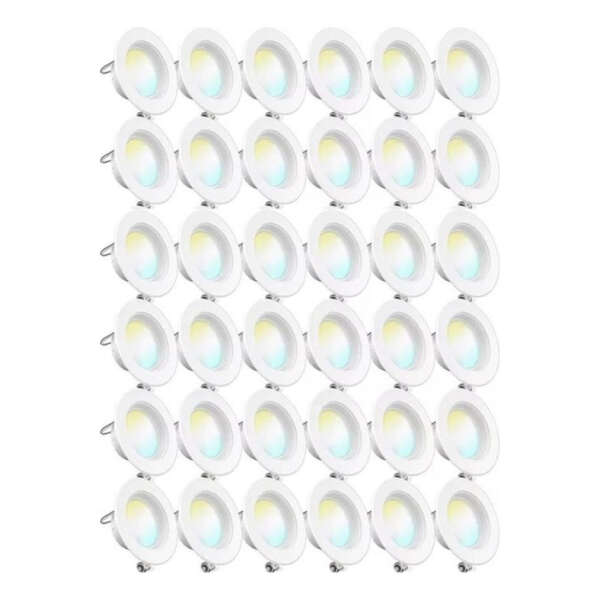 Luces Led Empotrables 4 Pulgadas,sunco Lighting 36 Piezas Estructura Blanco - Image 2