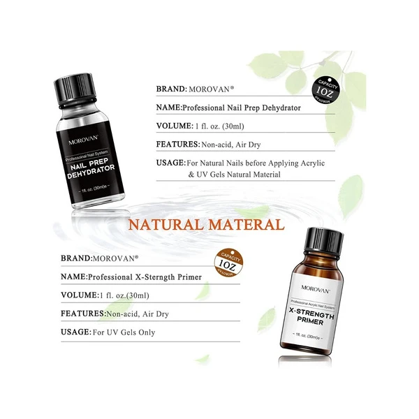 Morovan Imprimación Uñas Y Deshidratador Para Uñas Acrílicas 30ml - Image 2
