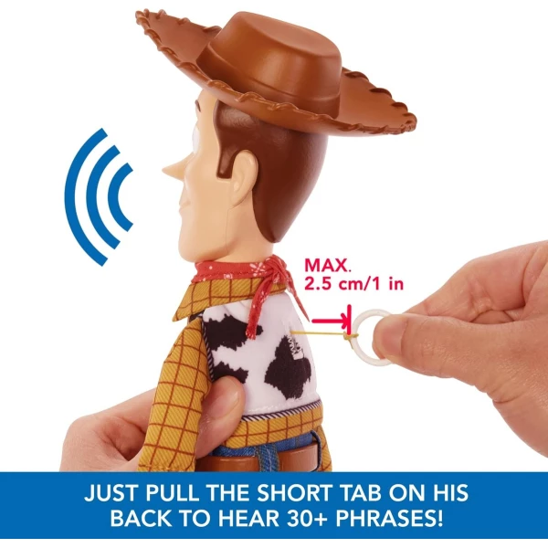 Mattel Disney Pixar Toy Story Woody 30.5 Ctms Con 30 Frases - Image 4