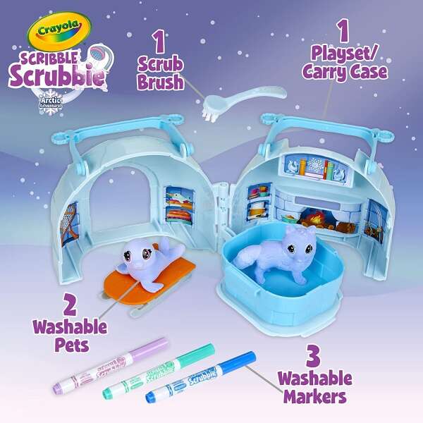 Juguete Para Niños Scribble Scrubbie Artic Igloo Crayola - Image 2