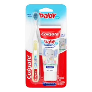 Colgate Kit Cepillo Y Pasta De Diente Para Bebés Sabor Fruta Color Amarillo