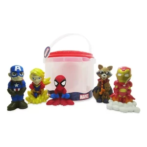 Disney Marvel Juego De Baño Los Vegadores Super Héroes 6 Und Color Rojo