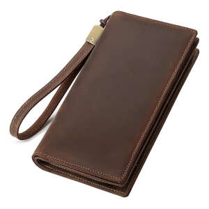 Balidiya Carteras Ejecutivas De Cuero Genuino Para Hombres Color Marron 2 Diseño De La Tela Ejecutivo