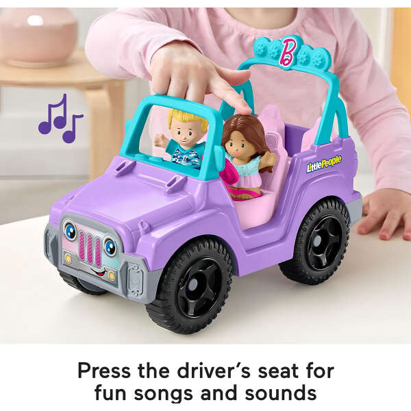 Fisher-price Little People Barbie - Coche De Juguete Color Lila - Image 3