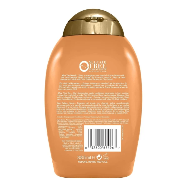 Ogx Strength Length + Acondicionador De Cúrcuma Dorada - Image 2