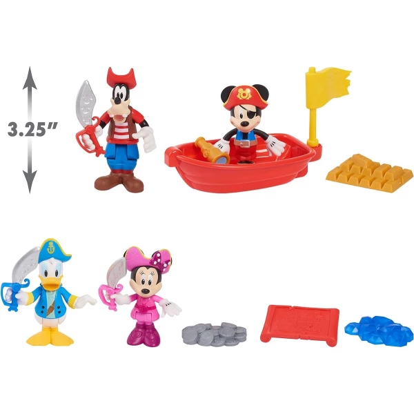Just Play Mickey Mouse, Juego De Figuras De Aventura Pirata - Image 2