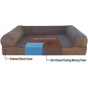Dogbed4less Durable Ortopedica Espuma De Memoria Interna Per - Image 2