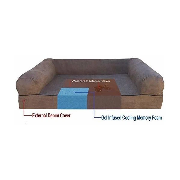 Dogbed4less Durable Ortopedica Espuma De Memoria Interna Per - Image 2