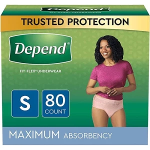 Depend Fit-flex Ropa Interior De Incontinencia Para Mujer S