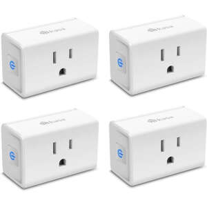 Enchufes Inteligentes Kasa Smart Home 15 Amp 4uds Wifi Alexa Color Blanco