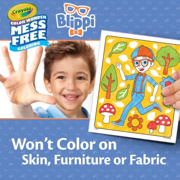 Crayola Color Wonder Blippi, Hojas Para Colorear/marcadores Color Arcoiris - Image 5
