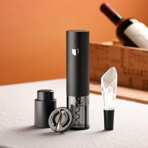 Rocyis Abrebotellas De Vino Automático 4 En 1 Y Accesorios Color Negro - Image 2