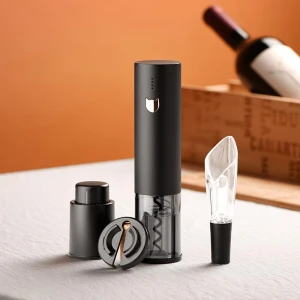 Rocyis Abrebotellas De Vino Automático 4 En 1 Y Accesorios Color Negro - Image 2
