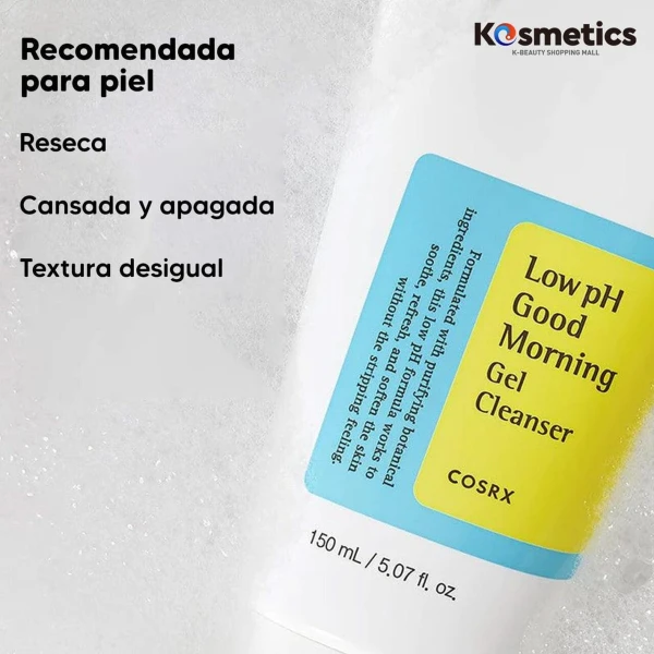 Cosrx Gel Limpiador Con Ph Bajo Good Morning 150ml Original - Image 4