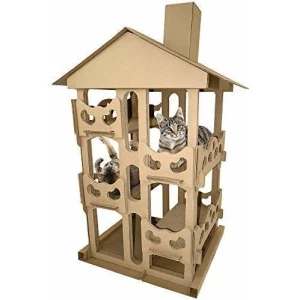 Muebles Para Mascotas Furhaven | Carton Corrugado Gato Rasca