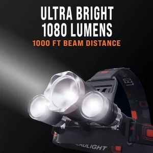 Linterna Frontal Led Recargable Usb, De Cabeza De Senderismo - Image 4