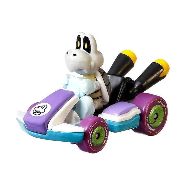 Hot Wheels Mario Kart Paquete De 4 Nintendo Pack Die Cast Color Verde, Morado, Amarillo Y Rosa - Image 2