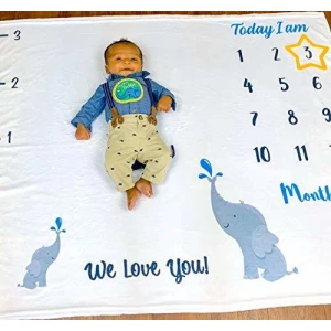 Manta De Vellon Infantil Para Bebes, Mensual, 48 X 40 | Ador - Image 2