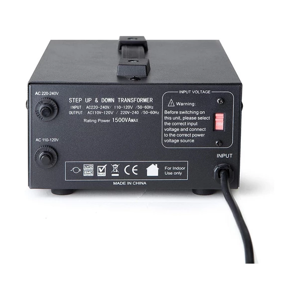 Elc 1500w Convertidor De Voltaje Elc, Arriba/abajo 110v/220v - Image 2