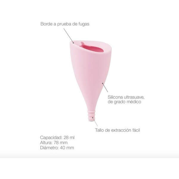 Copa Menstrual Flujo Mediano Lily Cup Size A Intimina - Image 4