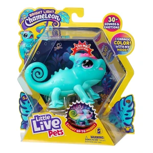 Little Live Pets: Sunny Camaleon Mascota Brilla & Multicolor Color Azul Claro