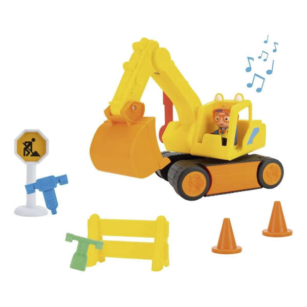 Blippi vehiculo excavadora 27 Cm Color Amarillo - Image 4