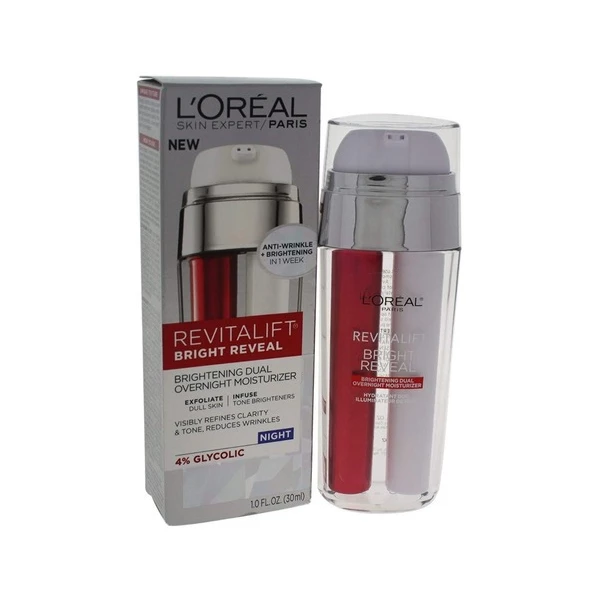 L'oreal Revitalift Bright Reveal, Hidratante Dual De Noche - Image 2