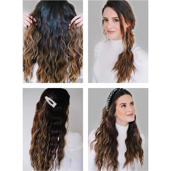 Plancha Profesional De Ceramica Para Cabello Ondas De Sirena Color Negro - Image 5