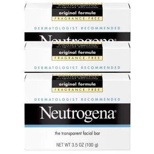 Neutrogena - Jabon Facial En Barra 100g Pack 3