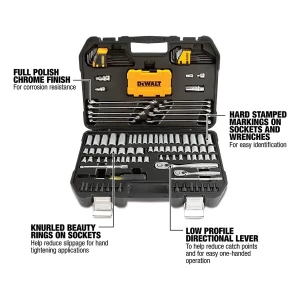 Kit De Herramientas Dewalt, Dados Y Llaves Con 142 Piezas - Image 3