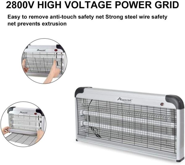 Mata Moscas Aspectek Zapper Para Interiores 40w, (talla Xxl) - Image 4