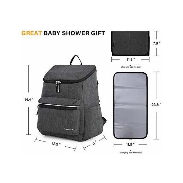 Mama Mochila Ligera Para Pañales Con Cambiador Bolsillo Ais - Image 5