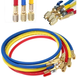Liyyoo Manguera Manometro De Refrigerant Con Válvula De Bola