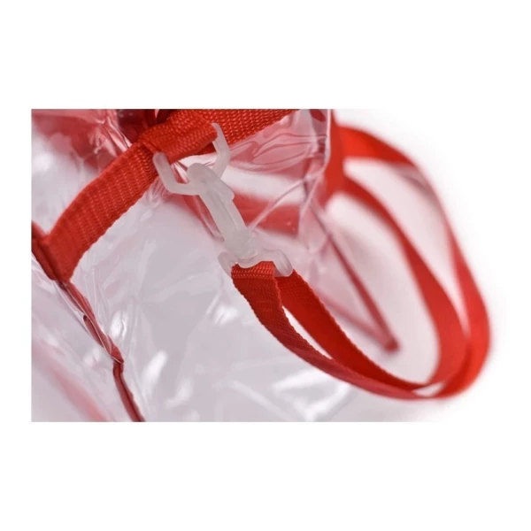Bolso Tote Transparente Aprobado Por El Estadio Nfl - Tirant Color Rojo Diseño De La Tela Liso - Image 3