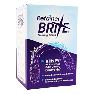 Retainer Brite Tabletas Limpiadoras De Retenedores, 96 Pzas
