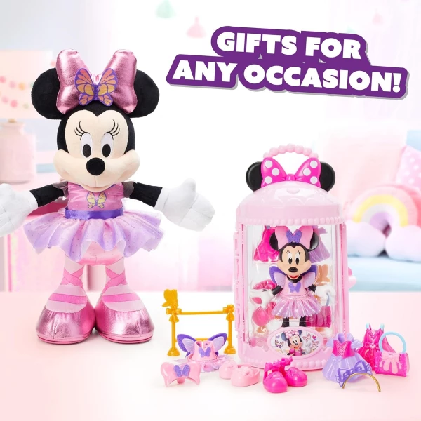Just Play, Minnie Mouse Muñeca Bailarina De Moda, 13 Pzas - Image 3